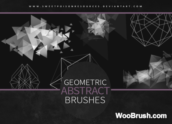 Geometric Abstract Action Brushes