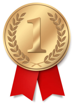 Gold Medal With Ribbon Psd