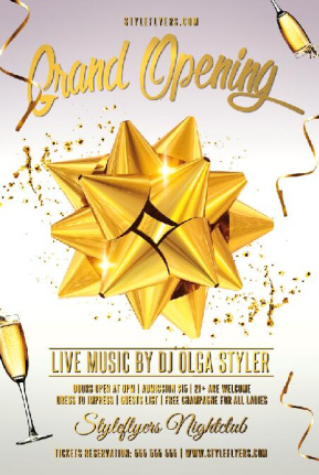 Grand Opening Flyer Template Psd