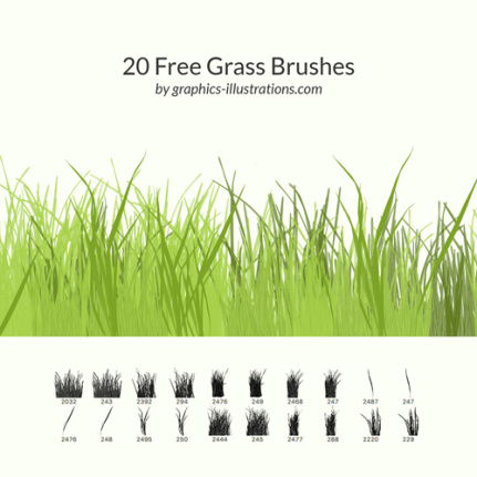 Grass Brushes Set