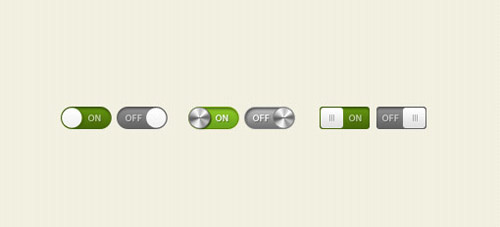Green Switches Button Psd