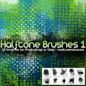 Halftone 1 Brushes Pack