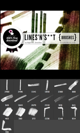 Hand Drawn Lines Brushes