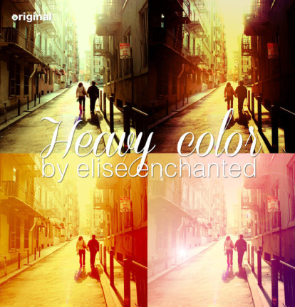 Heavy Color Actions