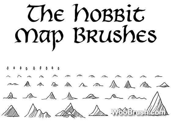 Hobbit Map Brushes