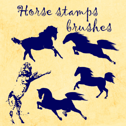 Horse Stamps Brushes