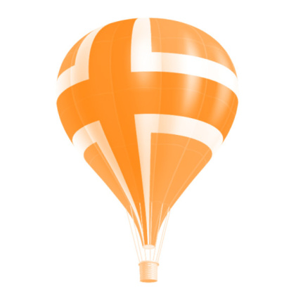 Hot Air Balloon Layered Graphic Psd