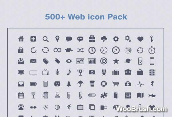 Huge Collection 500 Kind Web Icon Psd Pack