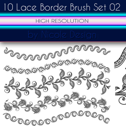 Lace Seamless Brushes