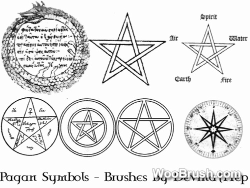 Pagan Symbols Brushes
