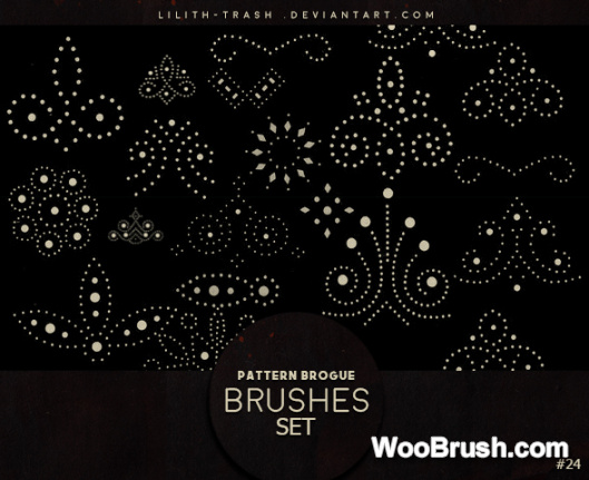 Pattern Brogue Brushes