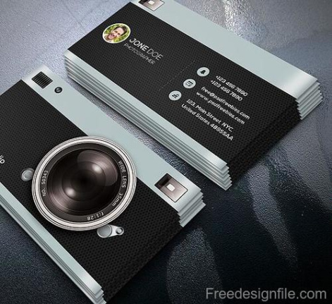 Photography Business Card Template Psd