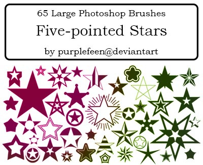 Pointed Stars Brushes