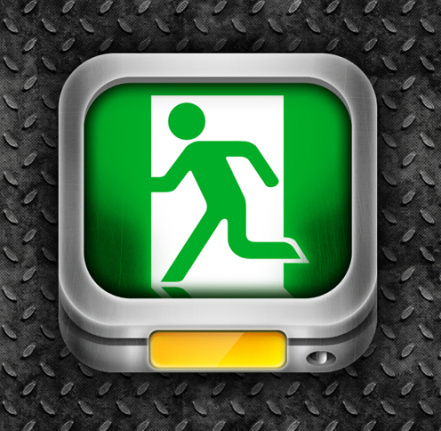 Safe Exit Icons Psd