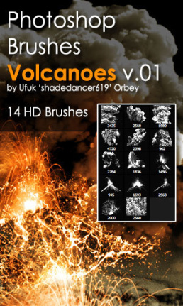 Shades Volcanoes Brushes