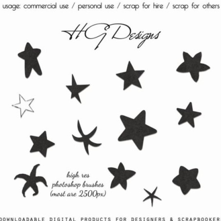 Simlpe Star Brushes