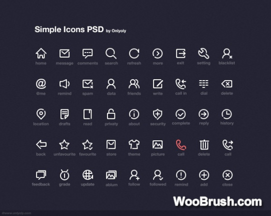 Simple Computer Icons Material Psd