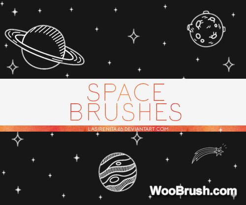 Space Hand Drawn Brushes