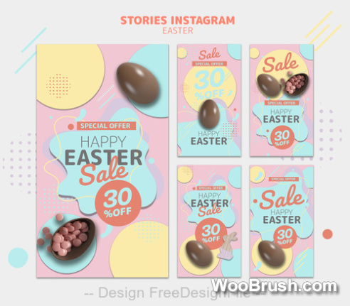 Special Offer 2024 Easter Sale Card Template Psd