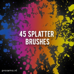 Spetter And Splash With Splatter Brushes