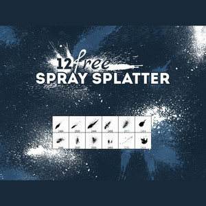 Spray Splatter Brushes Pack
