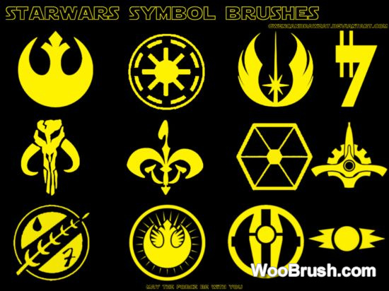 Star Wars Symbol Brushes Set
