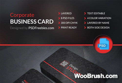Studio Business Card Design Template Psd