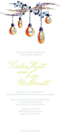 Subtle Wedding Invitation Card Template Psd