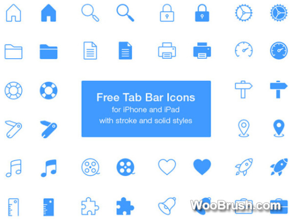 Tab Bar Icons Material Psd