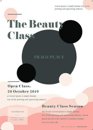 The Beauty Class Flyer Template Psd