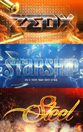 Transparent With Metal And Gold Text Special Effects Psd