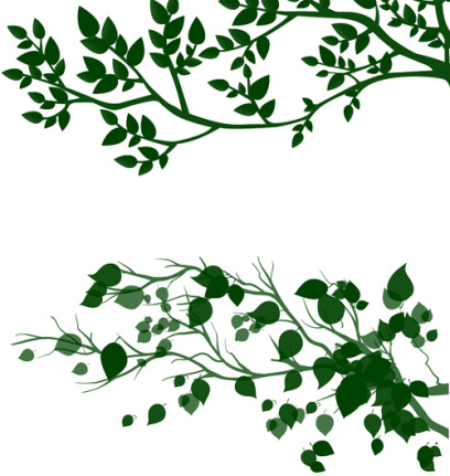 Tree Branches And Leaves Brushes