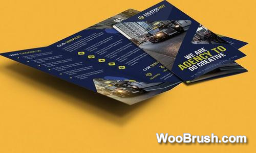 Trifold Business Brochure Cover Template Psd