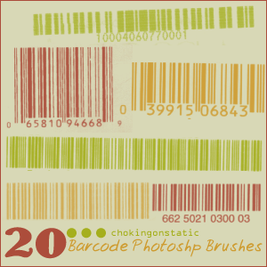 Vintage Barcode Brushes
