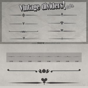 Vintage Dividers Brushes