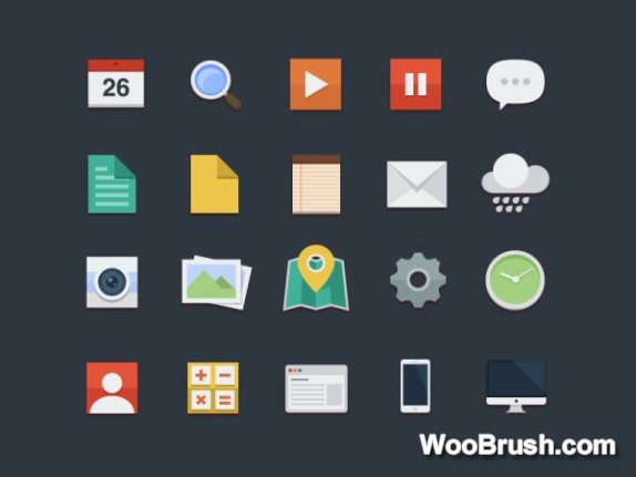 Vintage Mobile Applications Icons Psd