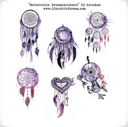 Watercolor Dreamcatchers Brushes