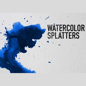 Watercolor Splatters Brushes