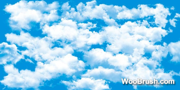 White Cloud With Blue Sky Background Psd