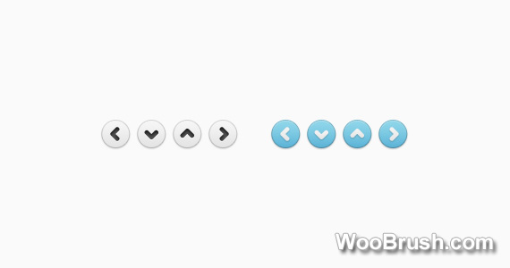 White And Blue Button Psd