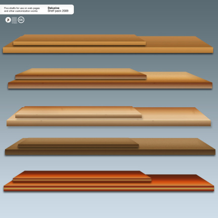 Wooden Shelf Material Psd